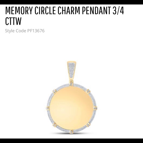 REAL Diamond memory pendant for men, Memorial Keepsake Picture charm, NOT CZ,HOT - Picture 5 of 10